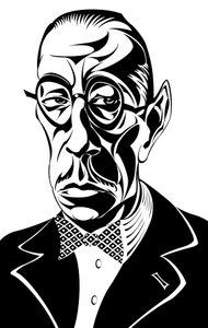 Igor Stravinsky - caricature of the Russian composer